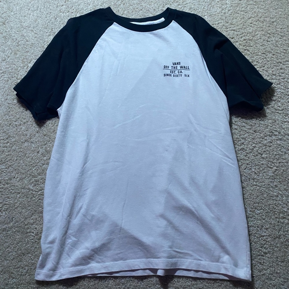 White Vans Tshirt. Mens Medium.
